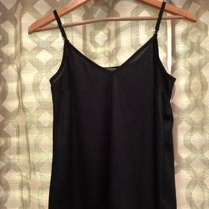 Charlotte Russe Metallic Black Tank